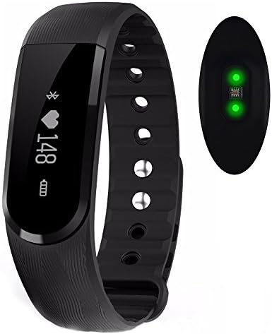 Heart Rate Monitor Smartband Bluetooth 4.0 Music Control Heart Rate Smart Bracelet and Fitness Tracker Wristband for Android iOS