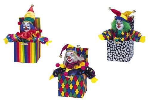 Mini Colorful Clown Jack in the Box Assorted Styles Sold Individually