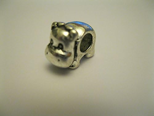Sweet N Simple Hippo Charm Antique Silver for Snake Charm Bracelet