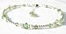 August Peridot Birthstone Sterling Silver Adjustable Handmade Beaded Anklets