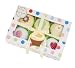 The Baby Bunch Cupcakes Box of Six - Yellow and White, 0-6 Months