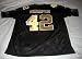 This is a Darren Sharper signed New Orleans Saints black jersey. This jersey was signed in a black 
sharpie. All of the names and numbers have been sewn on. This jersey is a size 52.