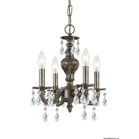 Crystorama Imperial 3226-CH-CL-SAQ Swarovski Crystal 6LT 360w (22"H x 24"W) Chandelier Chrome
