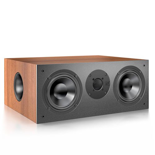 Nubert nuBox CS-411 Centerspeaker Nussbaum, Front Graphit