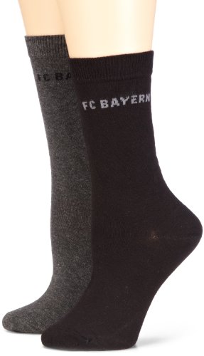 FC Bayern M&uuml;nchen Damen Socken 2-er Pack, 580 1001 2, Gr. 35-38, Mehrfarbig (2709 anthrazi Preisvergleich