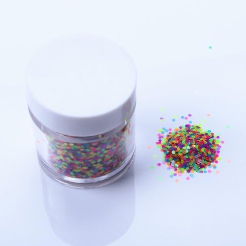 QF-Powder Beautyful Hexagon nail art glitter colorful dust slices decoration tips Multi-color