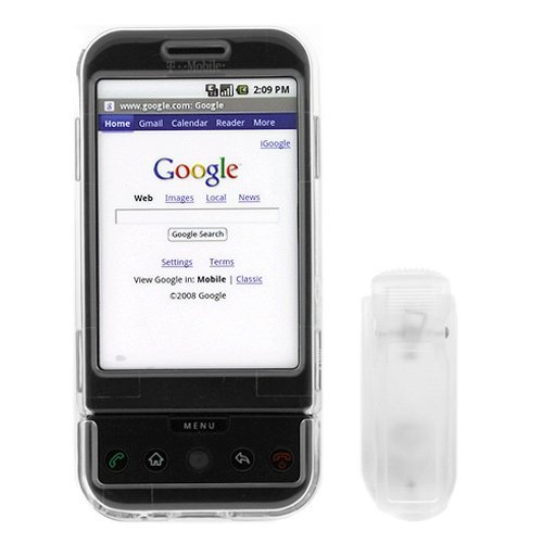 HTC Google G1 Snap on Faceplate Cover -Transparent Crystal-