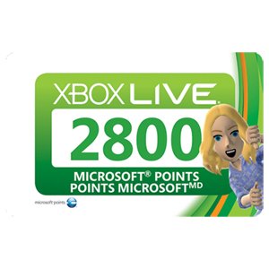 Xbox 360 Live 2800 Points Card Refresh