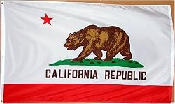 California Flag 3x5ft Superknit Polyester