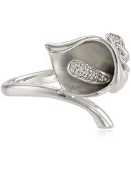 10K Gold Calla Lily Diamond Ring (1/10 Cttw, I-J Color, I2-I3 Clarity)