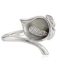 10K Gold Calla Lily Diamond Ring (1/10 Cttw, I-J Color, I2-I3 Clarity)