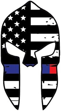3Pack　US Flag Spartan Helmet Decal 　4"x2.2"/3M material