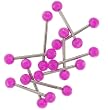 6MM Glow in the Dark Bubble Ball Barbells - Purple - 16MM Length - 14G - Sold Individually