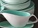 Kitchen & Housewares : Poole C57 Ice Green Seagull Gravy Boat and Underplate