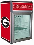 Georgia Bulldogs Logo Refrigerated Glass Door Cooler