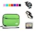 Durable Carry Case for TomTom XL 340TM 340-S XL 335T 330S 335TM 350TM 4.3 inch GPS + Screen Protector + Multi Adapter GPS Car Charger + Vehicle Mount with Adjustable Arm Locks