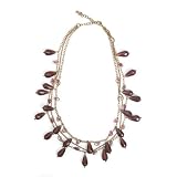 Glass Beads, Sequins, Brass Purple Necklace Dew It Right Necklace [Purple] -Fair Trade Gifts