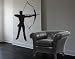 Best Quality Vinyl Wall Sticker Decals - Archery ( Size: 12in x 17in - Color: orange ) - No: 1153