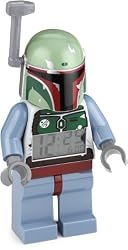 LEGO Kids' 9003530 Star Wars Bobba Fett Minifigure Clock