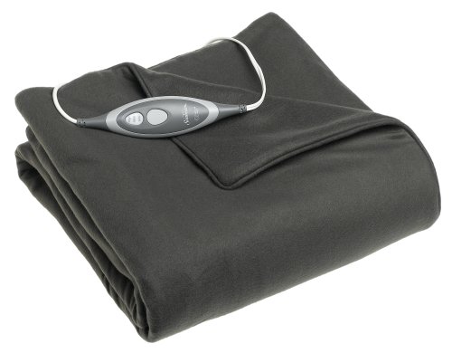 SlumberRest Imperial Cuddler EliteStyle Auto-Off Controller Heated Throw, Olive