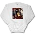 Jos Fauxtographee Miniatures - A Ceiling Fan, Wood Floors, Kitchen Table and Chairs Edited to Look like Miniatures - Sweatshirts