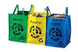 from Premier Premier Housewares Plastic, Glass and Paper Recycle Bags, Set of 3 Model 1900260