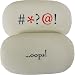 Curses and Oops Set of 2 Cavallini Pebble shaped novelty pencil erasers