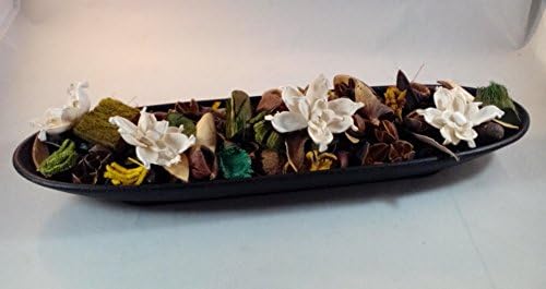 Unscented Touch of Tropics Potpourri Vase Filler and Tropical Bowl Filler With Gardenia and Coconut Shell Pieces Assorted Dried Botanicals The Un - Potpourri No Fragrance