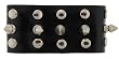 3 Rows of Studs and Spikes Leather Wrist Band Bracelet 3 Rows of Studs and Spikes Leather Wrist Band Bracelet