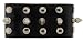 3 Rows of Studs and Spikes Leather Wrist Band Bracelet.