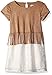 Speechless Girls' Knit Suede Knee Length Short Sleeve Round Neck Dress