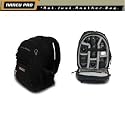 Ex-Pro BLACK - Urban Gear Mini Pro U30 Ergonomically designed Digital Black Mini Backpack - DSLR SLR Camera featuring adjustable straps,  bump proof,  mesh pocket for accessories padded dividers,  Headphone slot,  & more... BLACK - Ballistic Nylon.