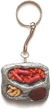 Beans and Franks TV Dinner Fake Food Key Chain