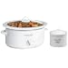Crock-Pot SCV553KM 5-1/2-Quart Oval Manual Slow Cooker with Dipper, White