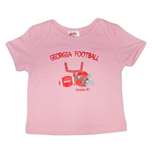 Infant / Baby NCAA Georgia Bulldogs My First Tee T-Shirt - Pink (Size: 12)