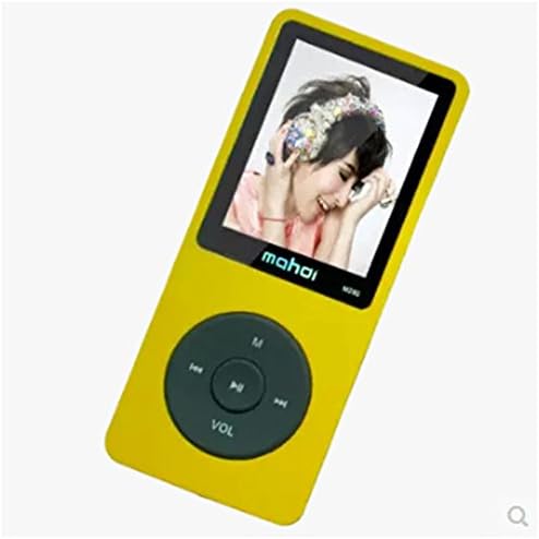 2015 New Original M280 Speaker MP3 MP4 Music Player with 8GB storage and 1.8 Inch Screen /FM/e-book/Voice recorder/80 HOURS Continuous Playback (Yellow)