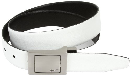 NIKE Golf 4-In-1 Belt with Swivel Buckle (Black/White, 32)