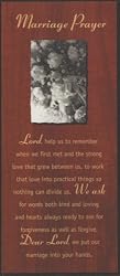 Decorative Wooden Block Inspirational Wall Plaque - Marriage Prayer