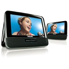 Philips PET 7432 Tragbarer DVD-Player (17,8 cm (7 Zoll) LC-Display, DivX-zertifiziert, 2x Kopfh�rer, 2 Stunden Akku) schwarz