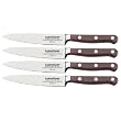 LamsonSharp Silver Forged 4-Piece Serrated Steak Knife Set