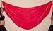 Red Semi-Circular Silk Veil