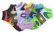 Pesail Youth/Adult Colorful Ankle Socks Size 9-11 - Girls Assorted Colored Ankle Socks (3 Pair)