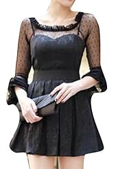 Sexy Jacquard General Print  Dress