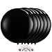 PMU Premium Latex Balloons - Jumbo Size Balloons for Birthdays, Wedding Parties, Baby Shower, Indoor & Outdoor Party Events & Decoration Supplies - Made in USA, 36 Inch Pitch Black, Pkg/3