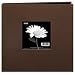 Pioneer 8 Inch by 8 Inch Postbound Fabric Frame Cover Memory Book, Brown
