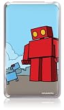GelaSkins Protective Skin with Screen Protector for 80/120/160 GB iPod classic 6G (Red Robot)