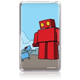 GelaSkins -Red Robot Leaving the City for iPod Classic