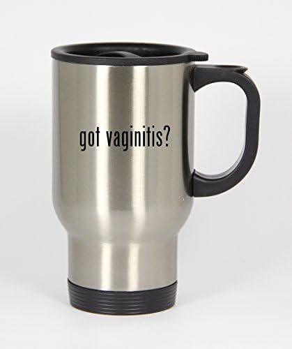 got vaginitis? - 14oz Silver Travel Mug