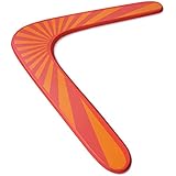 Boomerang - The Best Flying Toy Comes Right Back Every Time - Wooden Boomerangs from Happily Safe Are Fun for Kids and Adults - Buy Now and Enjoy Your New Outdoor Game! (Orange)