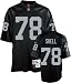Art Shell Black Reebok NFL Premier 1976 Throwback Oakland Raiders Jersey - Large
